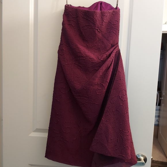 NWT Lela Rose Side Ruched Lace Dress - Picture 8 of 9